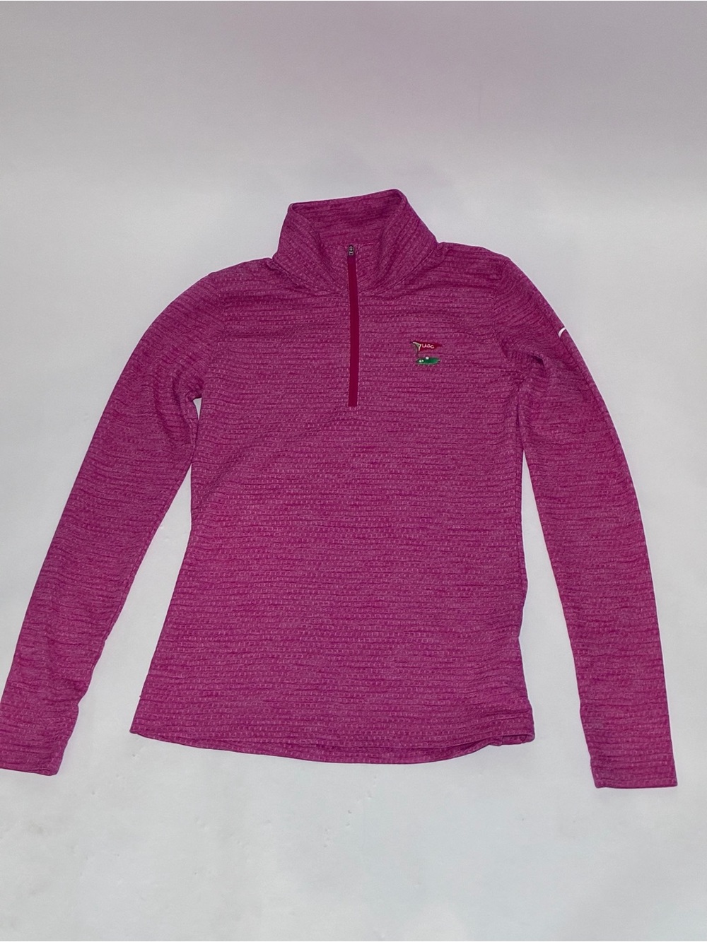Nike Women’s Magenta Half-Zip Cowl Neck Sweater